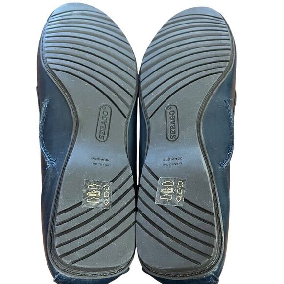 Sebago Meriden Kiltie Navy Leather Womens Driving Loafers Flats Slip On Shoes 10 - Picture 15 of 16